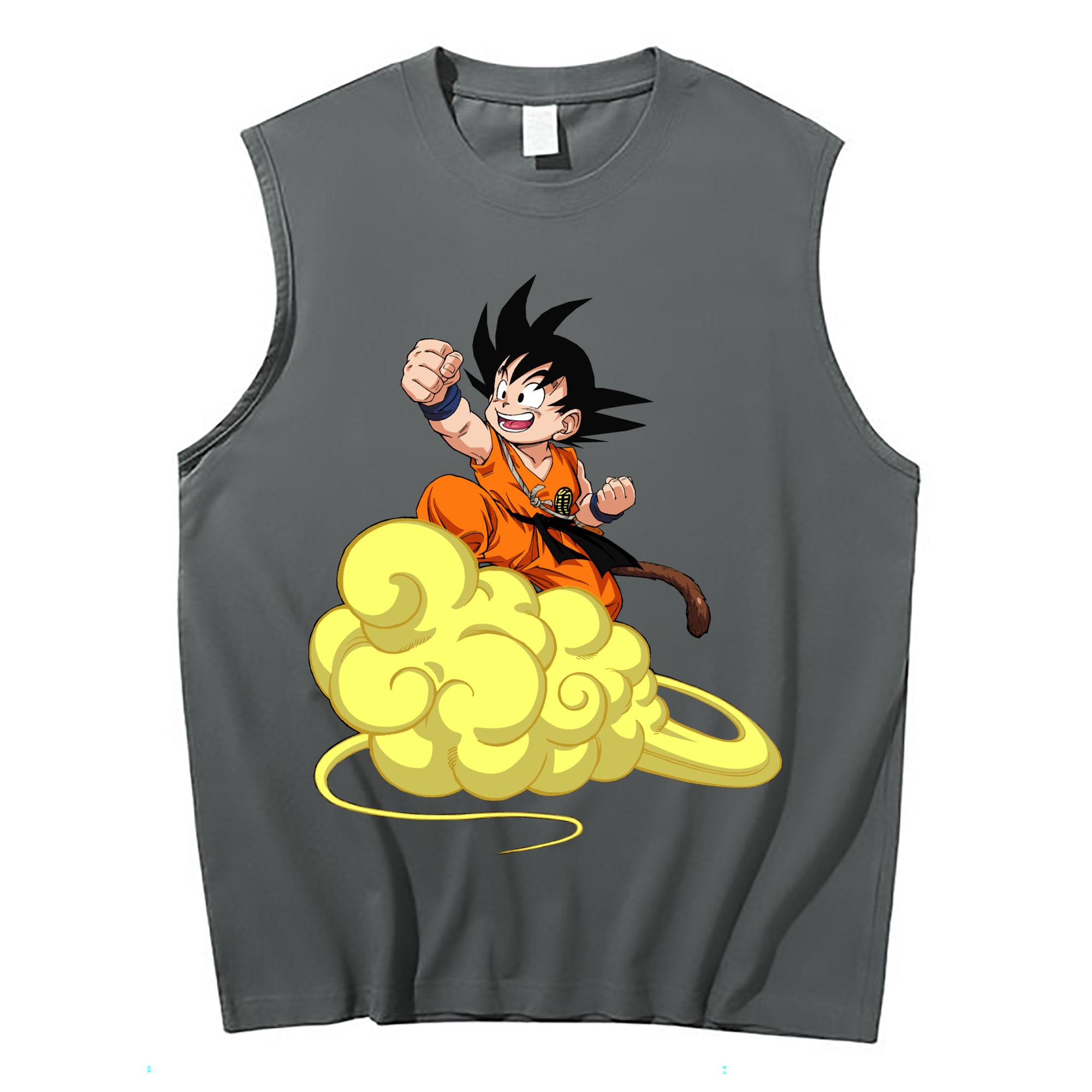 （画像用） ドラゴンボール 孫悟空（そん ごくう）Son Goku カカロット DRAGON BALL Kakarotto コットン100％タンクトップ（フロントプリント）